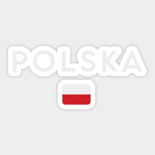 Poland flag, polish flag Sticker